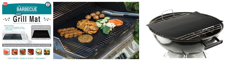 BBQ Grill Mats Set of 2