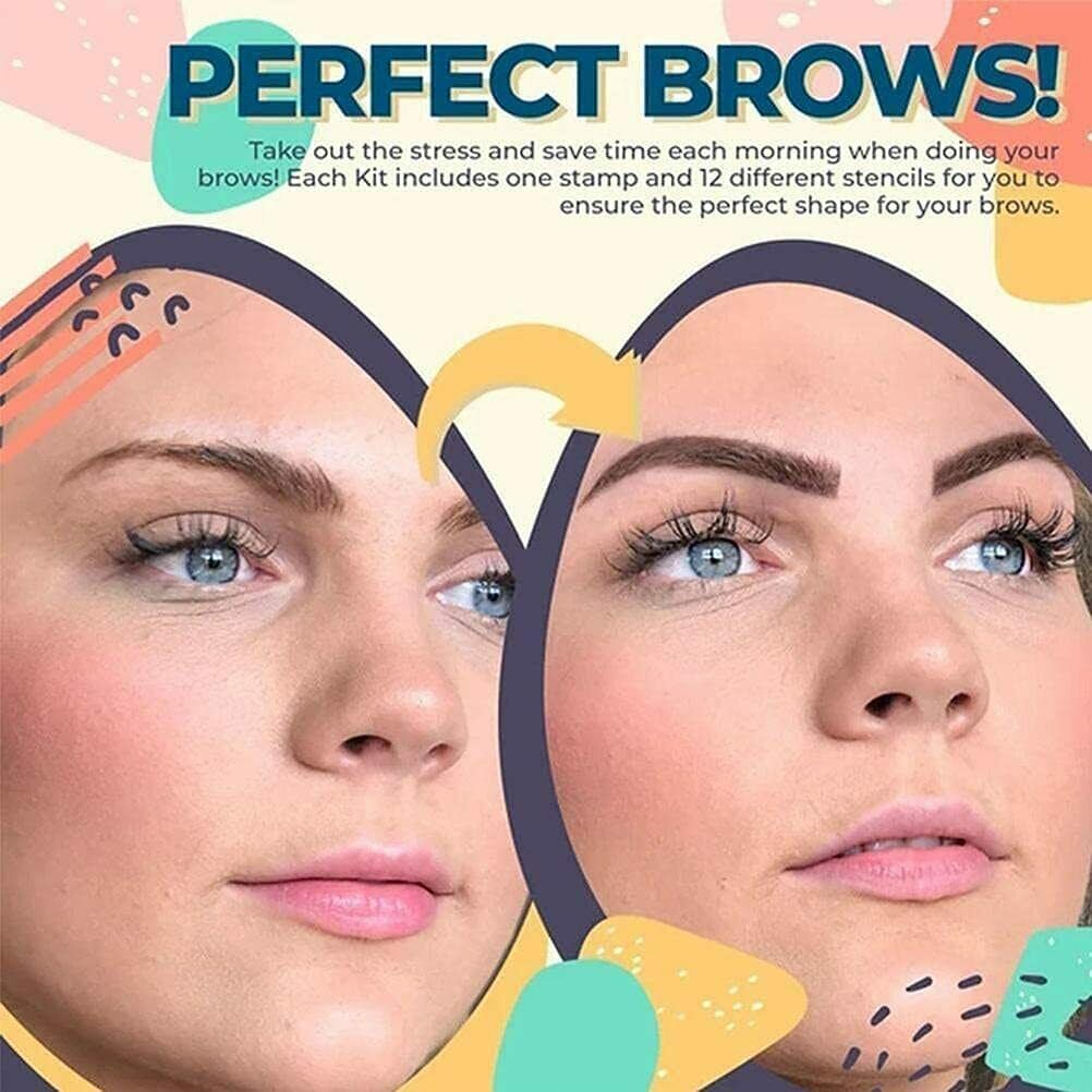 Brow Stamp Kit with 10 Stencils