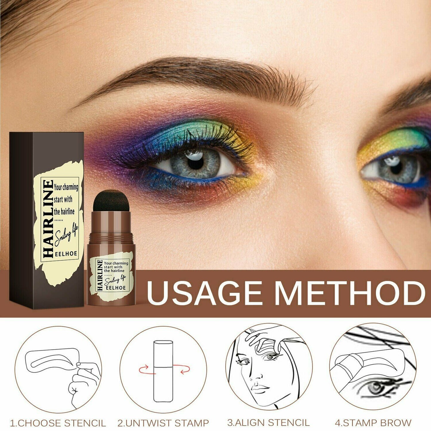 Brow Stamp Kit with 10 Stencils
