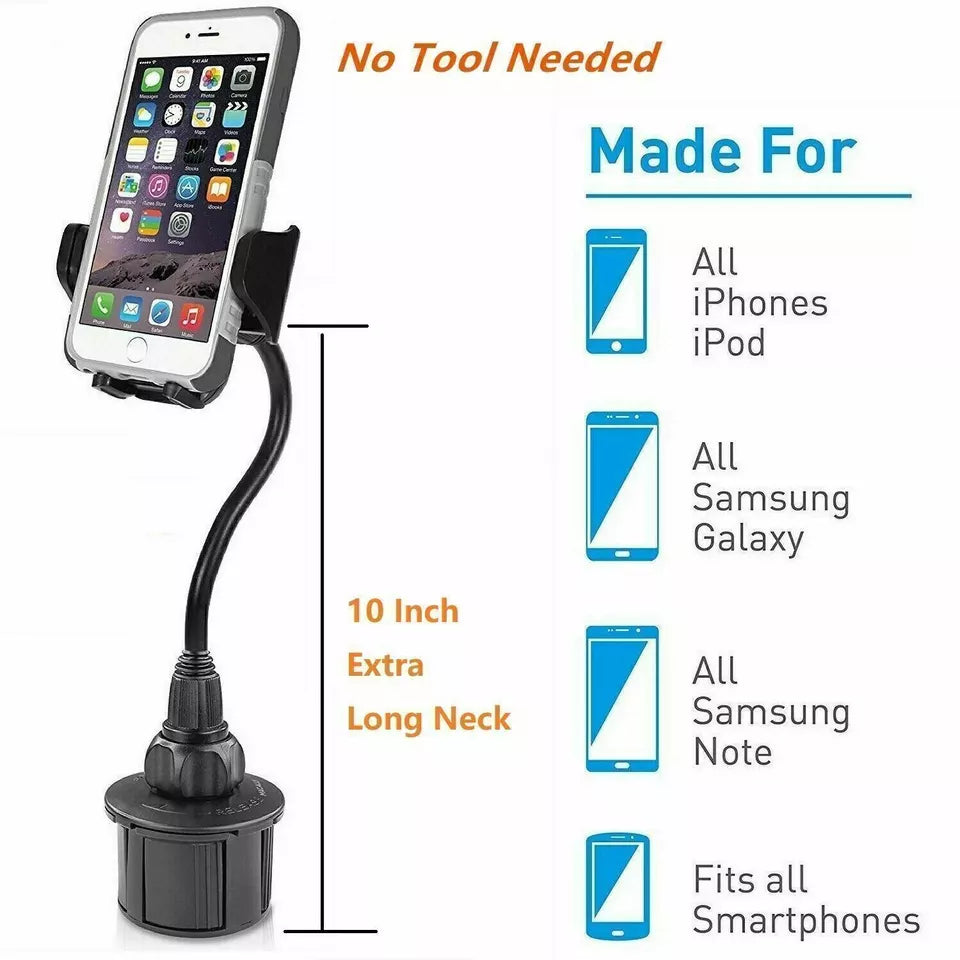 Car Cup Crane Phone Holder
