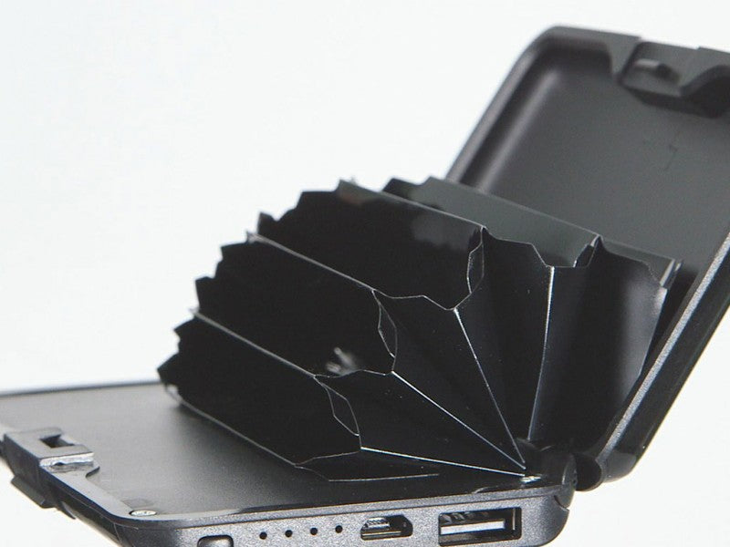 Aluminum RFID Charging Wallet