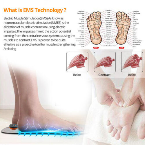 EMS Foot Massager Pad USB Rechargeable