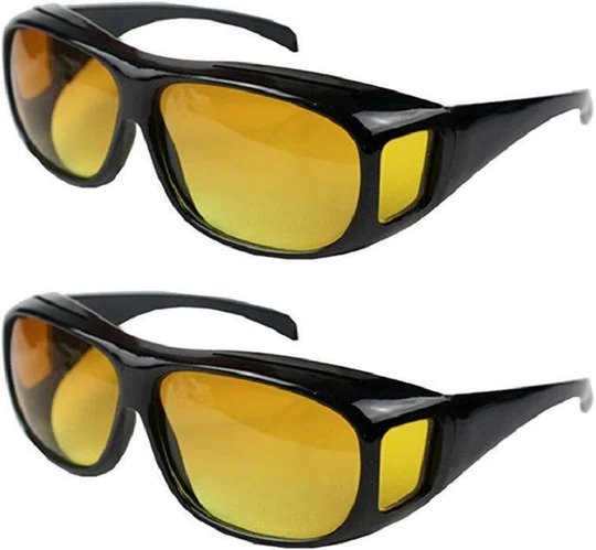 HD Polarized Night Vision & Sunglasses Wraparound Fit Over Glasses