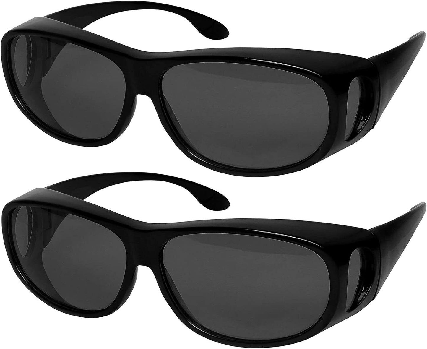 HD Polarized Night Vision & Sunglasses Wraparound Fit Over Glasses