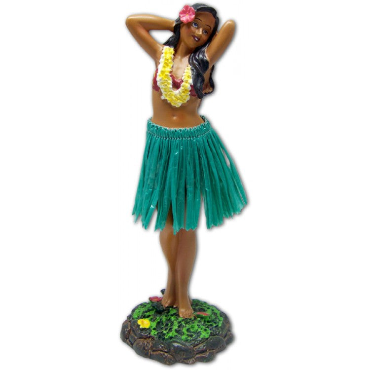 Hawaiian Dashboard Hula Girl Doll 7"