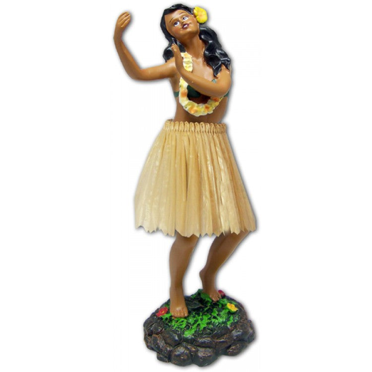 Hawaiian Dashboard Hula Girl Doll 7"