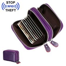 RFID Blocking Leather Accordion Wallet