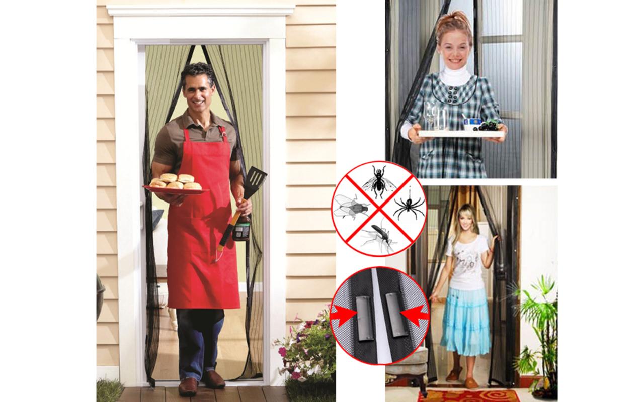 Magnetic Mesh Screen Door