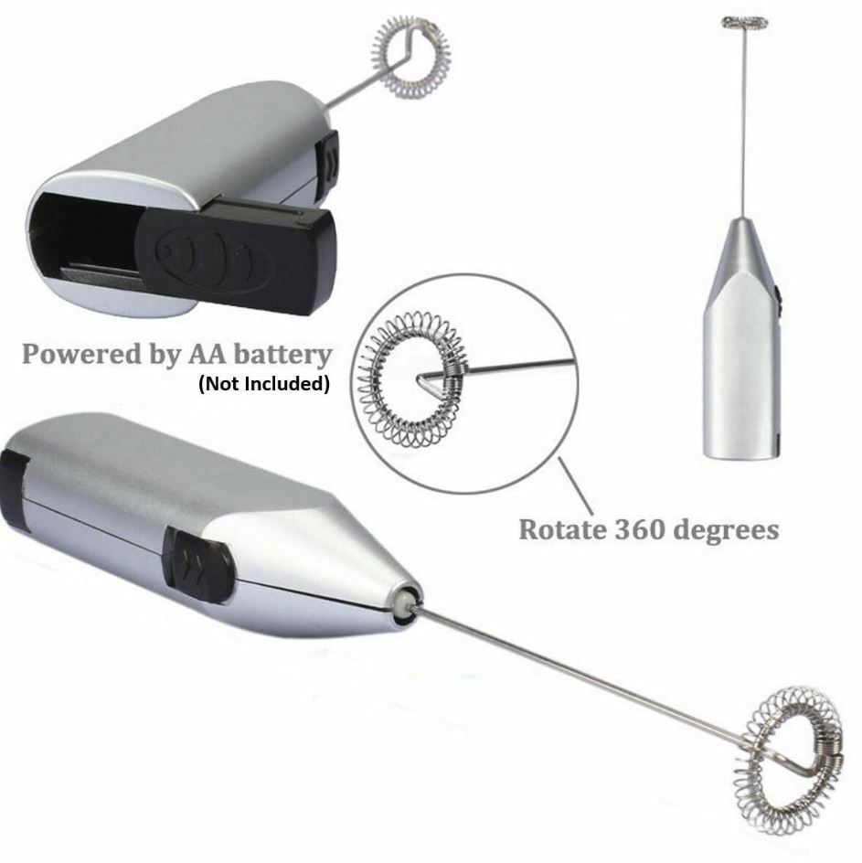 Mini Milk Frother Handheld Battery Operated
