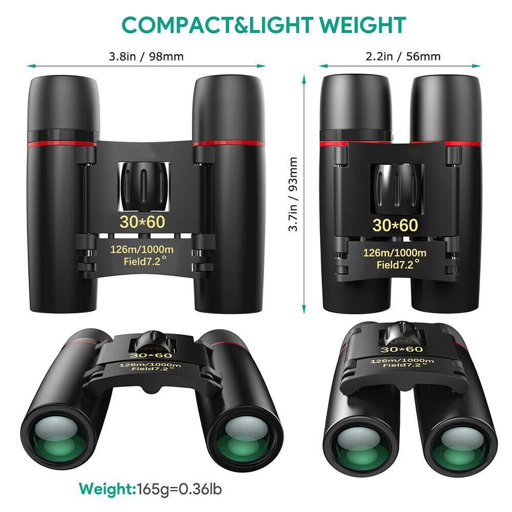 Mini Folding Day & Night Binoculars 30x60