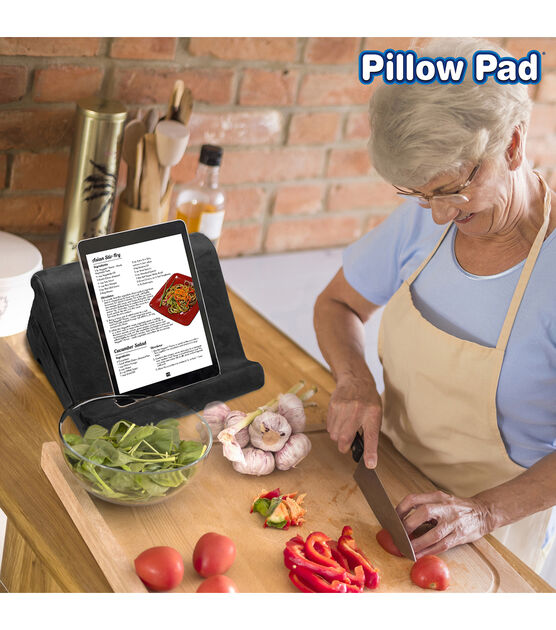 Pillow Pad Soft Multi Angle Tablet Stand Charcoal Gray
