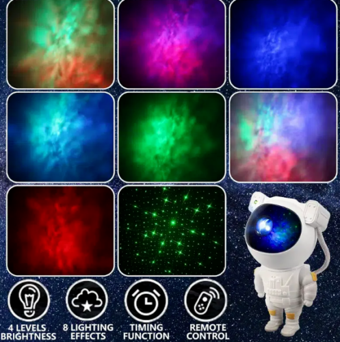 Astronaut Galaxy Projector Star Night Light