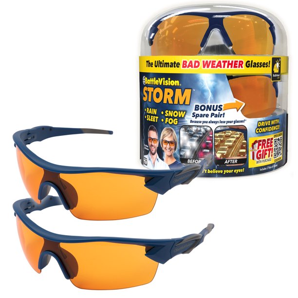 Battle Vision Storm Glasses 2 Pack
