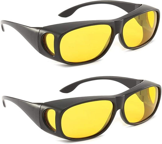 Night Vision Driving Glasses 2 Pairs