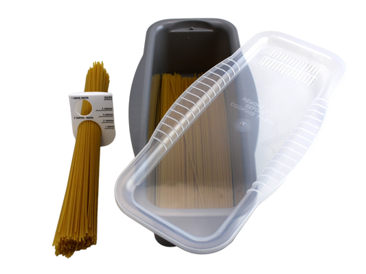 Microwave Pasta Cooker and Drain Lid