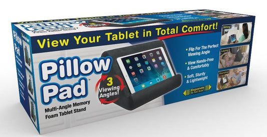 Pillow Pad Soft Multi Angle Tablet Stand Charcoal Gray