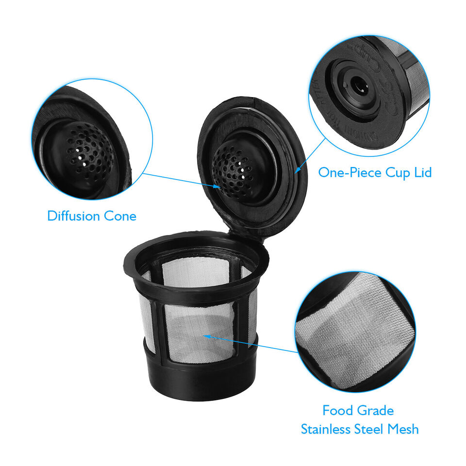 3 Reusable K Cup Coffee Pods